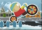 Juego cartman bicicleta en la nieve